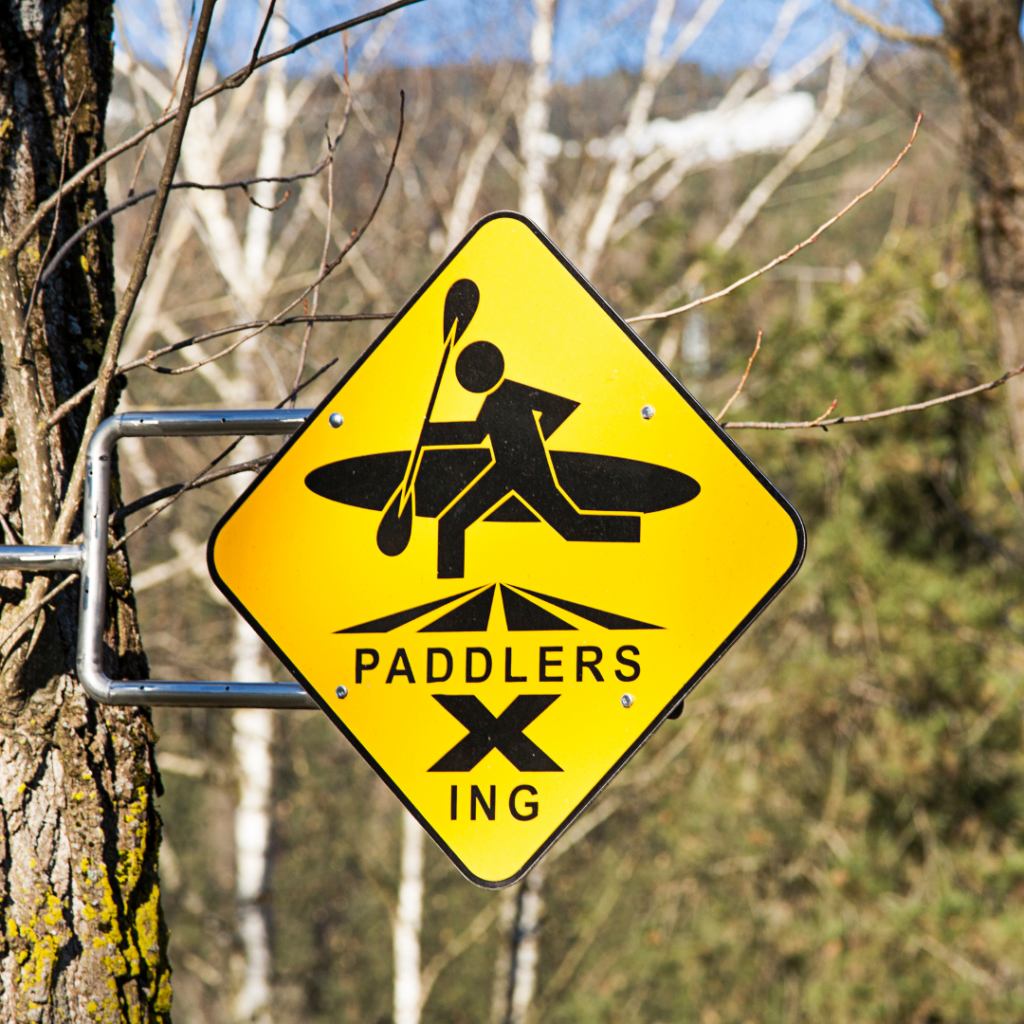 Paddler Crossing