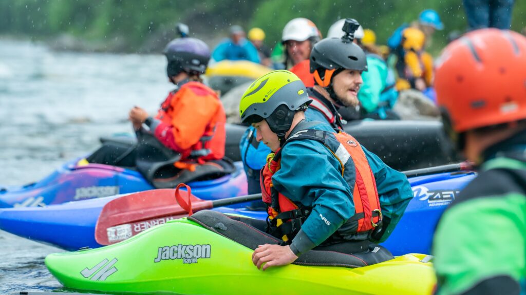 Sjoa,,Norway,-,July,14,,2022:,Kayaker,Paddling,Famous,Rapids